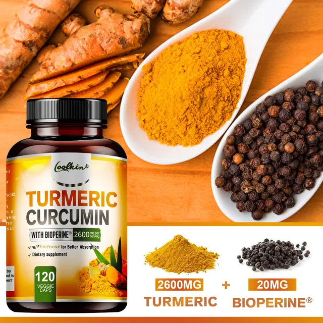 2226-d34348.jpg Turmeric Curcumin - 95% Curcumin & Bioperine - Highly Absorbable Turmeric Supplement, Joint & Digestion Health - 120 Capsules