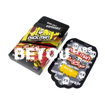 Confezione da 3ml, Cartuccia Vuota Packman, Sacchetti in Plastica Opaca OPP, Buste Autosigillanti Laser, Scatola di Carta per Display, Imballaggio Pieghevole Personalizzato