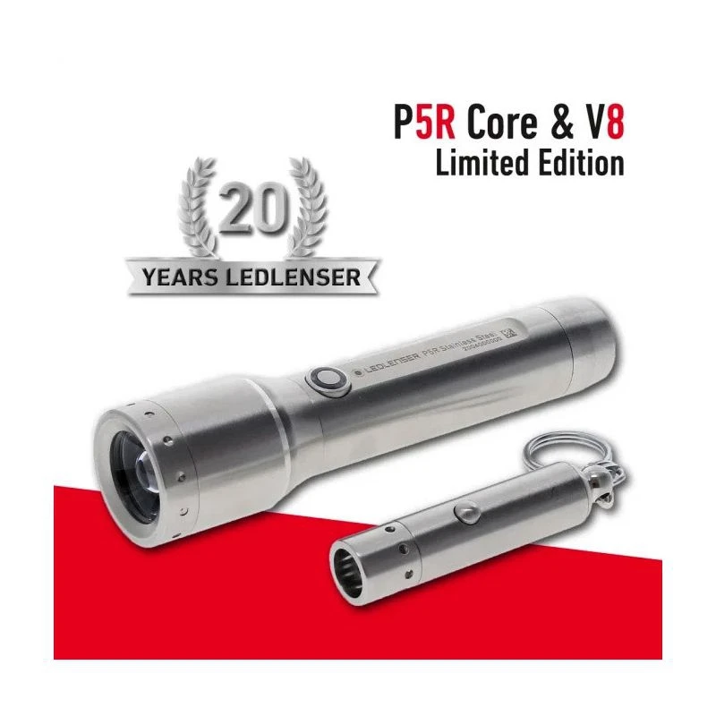Фонарь аккумуляторный LED LENSER P5R Core/V8 серебристый лам.:светодиод.x1 (502467) |