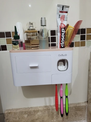 Best Toothpaste Dispenser Bathroom organizer photo review