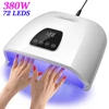 72LEDS Nail Gel Lamp UV LED Drying Lamp Professional Nail Lamp for Curing All Nails Gel Polish With Timer Auto Sensor Salon Tool 1
