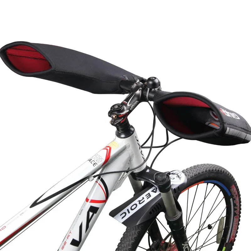 Winter Thermal Mountain Road Cycling Bike Bicycle Bar Mitts Mittens Gloves SBR Neoprene Handlebar Cover Warmer 5