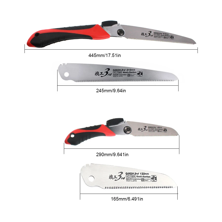 KAKURI Folding Saw Designed for Single-Hand Use Cutting Tool for Woodworking Manual Saw Made in JAPAN 41182 41193 4
