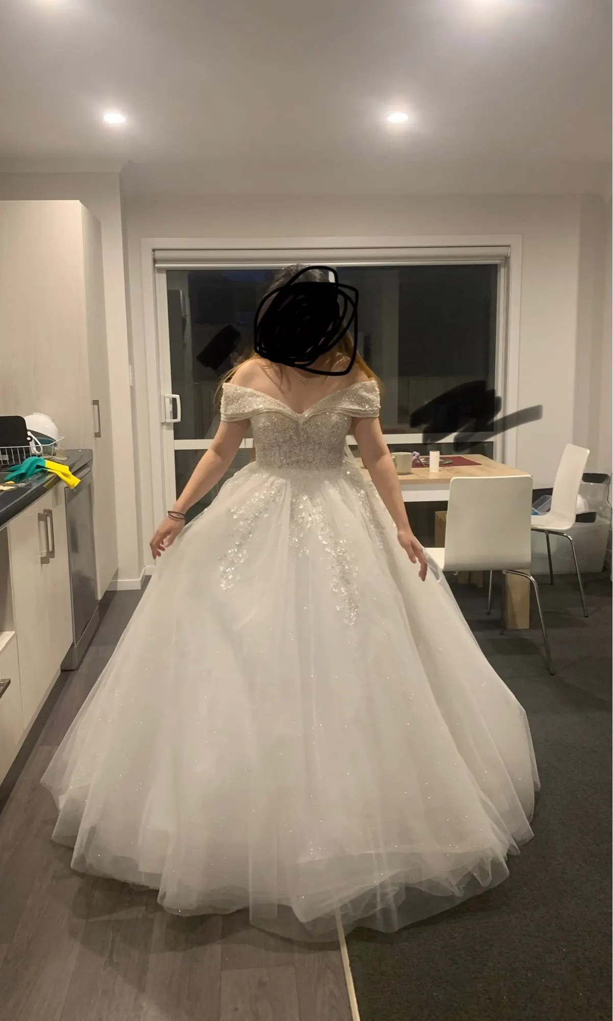 Ivory boho wedding dress photo review