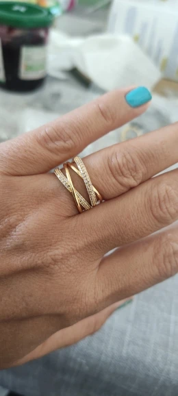 Fashion Gold Color Stainless Steel Rings photo review