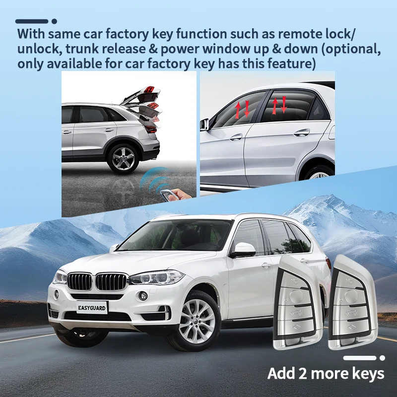EASYGUARD PKE Entry Auto Lock Unlock Cars Factory Push Start Button BMW F body G body MINI Window up down