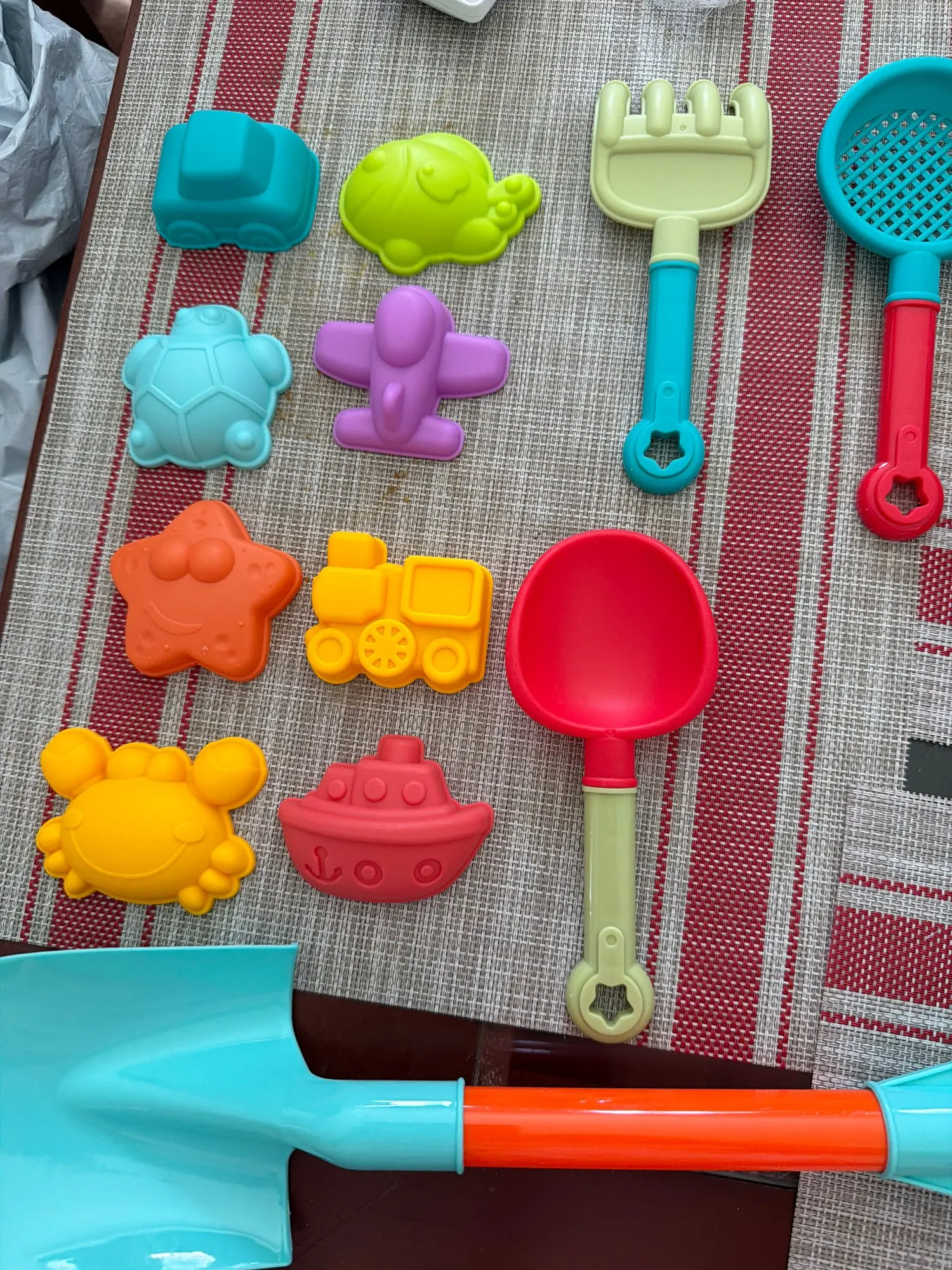 Children 10/14/16PCS Beach Toys Summer Outdoor Sand Play Bucket Bottle Shovel Kids Water Game Winter Snow Tool Gift color random photo review