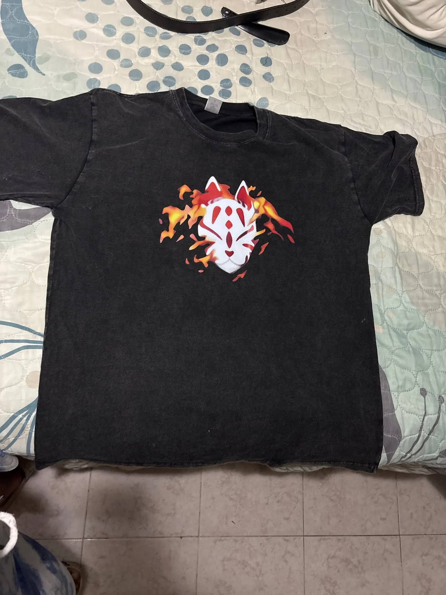 Men Streetwear Summer Rengoku Kyoujurou Top Tee Harajuku Anime Demon Slayer Printed T-shirt Vintage Washed Oversized Tshirt