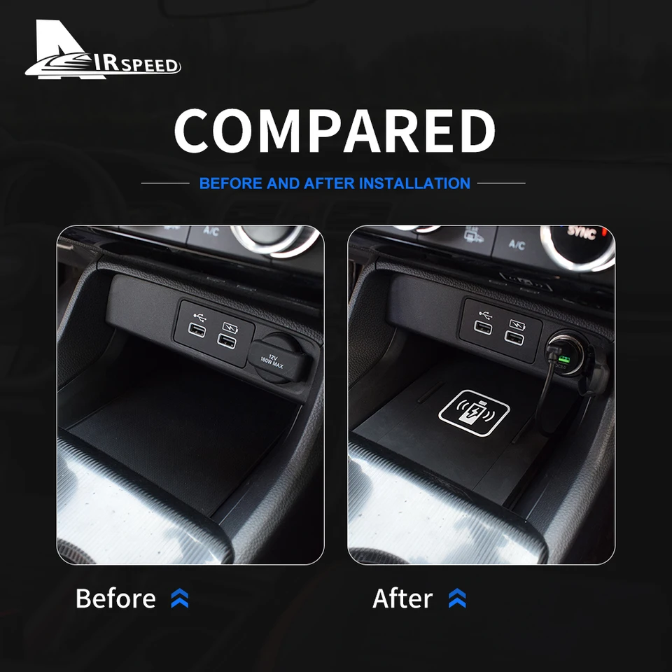 VEHICODE 磁気ワイヤレス充電器 ホンダ シビック 2016-2021 車 電話 Qi 15W 高速充電アクセサリー センターコンソールオーガナイザー パッドトレイマウ並行輸入 : 車載 Qi ワイヤレス充電器 第10世代ホンダシビック2020