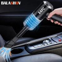 Aspirateur à main multifonctionnel, aspiration puissante de 120 W, aspirateur sans fil pour voiture, sol et maison, mini collecteur de poussière de 50 ml, sec et humide, recharge USB 5 V, batterie au lithium de 4000 mAh, double usage maison et voiture, pour voitures, maisons, bureaux, camping 1