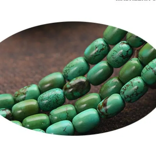 

MADALENA SARARA 10*14mm Vintage Original Turqoises Stone Beads 18" Strand