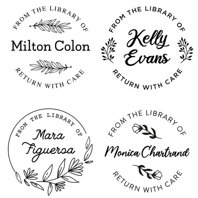 Personalized Book Stamp