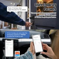 Euro TTLock APP Fingerprint or Code Password Digital RFID Card Cylinder Smart Door Lock Electronic with Alexa Google Home - Image 4