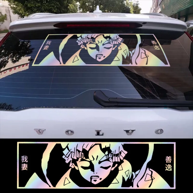 

Anime Car Stickers Japanese Vinyl Decals JDM Car Accessories External Decoration Auto Rear Window Windshield Bumper Sticker