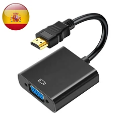 Adaptateur séparateur de signal HDMI mâle vers VGA femelle 1080p, câble HDMI vers VGA, audio, vidéo