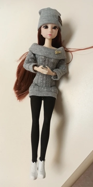 30cm Thin Doll Clothes Daily Casual Sweater 4 Pcs Suit Girls DIY Dress Up Toy Doll's Accessories photo review