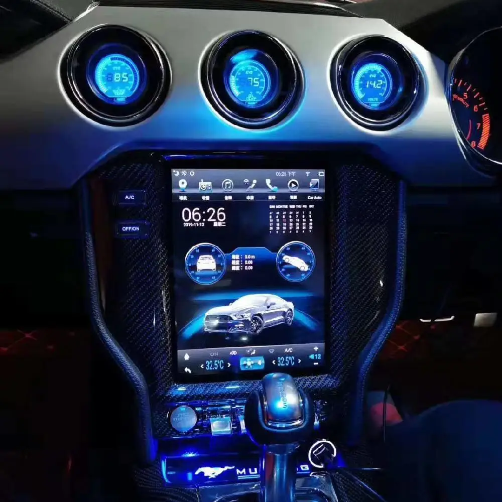 

Автомобильный GPS-навигатор Android 11 Qualcomm 665 для Ford Mustang 2015-2017, автомобильное стерео, мультимедийное радио, видеоплеер, головное устройство для Carplay