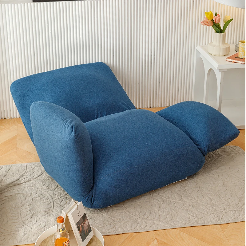 Japanese Furniture Fold Down Floor Chair Sofa Armchair Adjustable Backrest&Armrest Chair Ideal for Living Room, Bedroom, Dorm