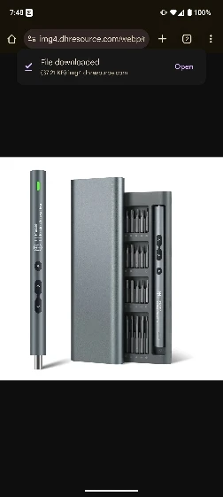 75 in 1 Precision Electric Screwdriver Set with 71 Magnetic Phillips Torx Bits 3 LED Lights Multifunctional Power Repair Tool photo review