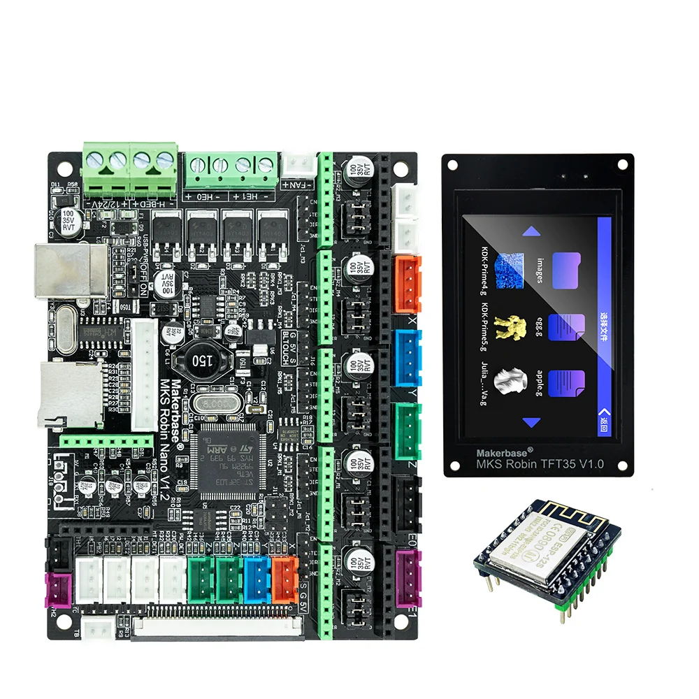 

MKS 3D printer Control Board STM32 MKS Robin Nano board V1.2 3D Printer parts TFT screen with wifi for 3.5 inch touch screen