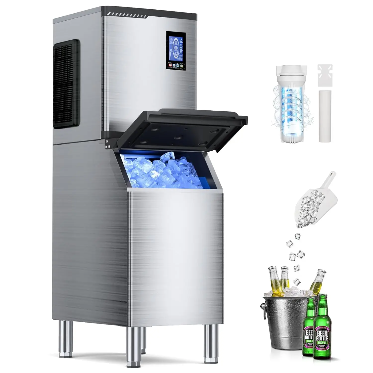 High Capacity Commercial Ice Maker Machine 680 LBS
