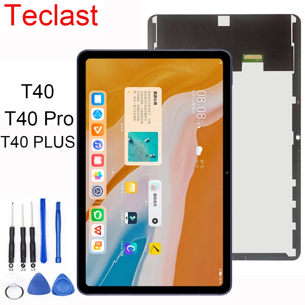 Digitador de Tela Sensível ao Toque para Teclast T40 Plus Montagem de Display Lcd Display de 104 T40 Pro Reparo