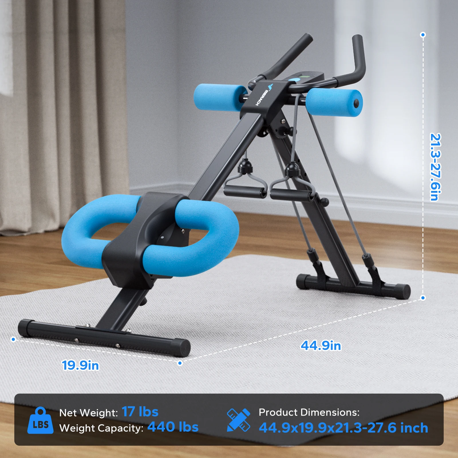 Foldable Adjustable Ab Trainer 2