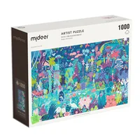 Mideer Artist 1000 PCS Luminous Puzzles into Ocean Forest of Children's Toy Jigsaw Montessori Educational Intellectual  DIY  Gif 1