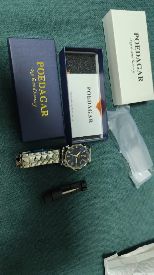 POEDAGAR Luxury Man Wristwatch photo review