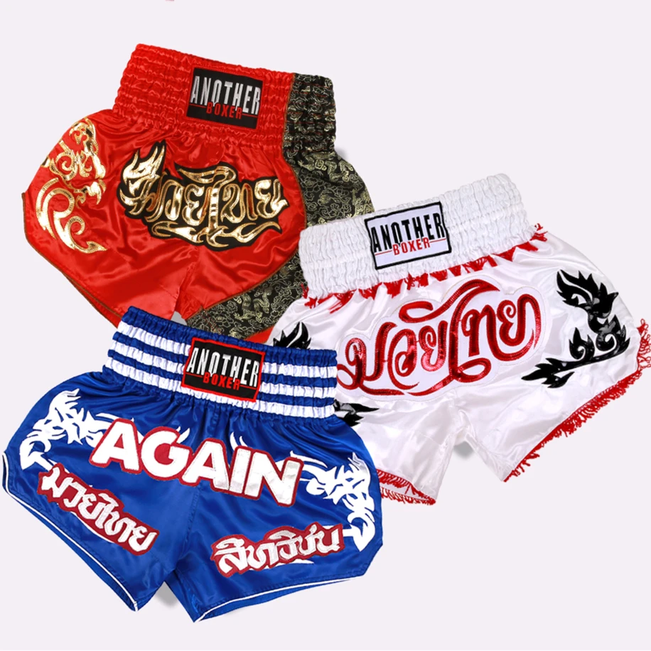 Boxing Shorts Men Kids Short Muay Thai Quick-dry Kickboxing Shorts Fight Grappling Women Sanda BJJ Pants