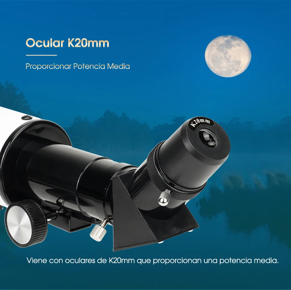 SVBONY SV501P 60mm/70mm Set Astronomical Telescope, Gift for Beginners and Kids, 400 Focal Length, for Planetary and Moon 4