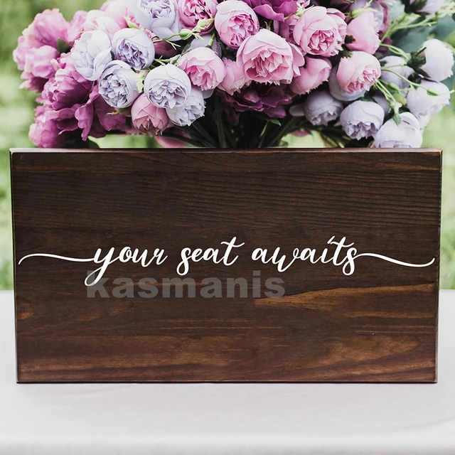 2pcs Find Your Seat Vinyl Decal Wedding Sign Mirror Sticker Welcome to  Wedding Table Chart Sign Wedding Seating Chart Decoration - AliExpress