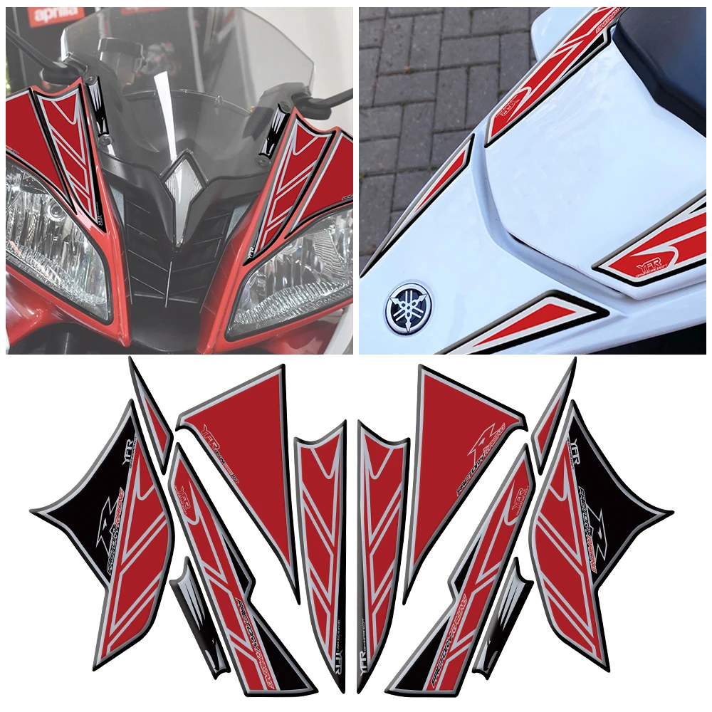

Новая 3D гелевая мотоциклетная наклейка, водонепроницаемая защита, обтекатель, отражающая наклейка, декоративная наклейка для Yamaha YZF R6 R6 R 2008-2016
