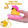 2 Set Car Duck Mini Rubber Duckies Toy Car Dashboard Yellow Jeep Duck Party Favor Car Decoration  Car Accessory Table Ornament 5