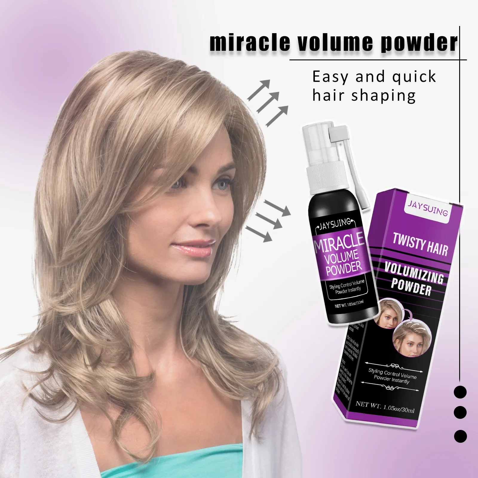 Hair Fluffy Spray Oil Control Lazy Disposable Long Lasting Oil Head First Aid Magic Tool Bang Free Wash Volumizing Hair Spray