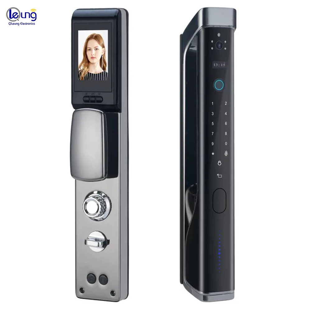 카메라가 있는 스마트 와이파이 도어락, 지문 키 카드, 코드 키, S915MAX, 공장 가격, 핫 세일