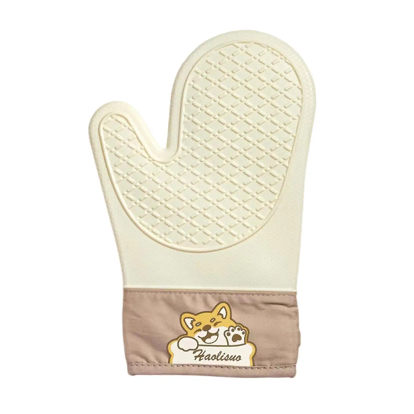 Silicone Heat Insulation Gloves Thickened Non-slip High Temperature Oven Gloves for Cooking Baking Kitchen Supplies 1Pcs