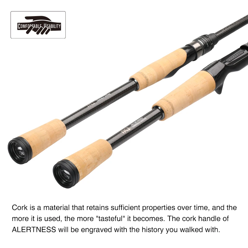 TSURINOYA High Sensitivity Bass Rod Spinning Casting Fishing Rod ALERTNESS  2.06m 2.01m Fast Action FUJI TZ Guide 1 Section Rod - AliExpress