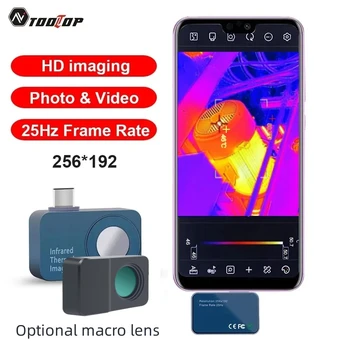 TOOLTOP T7 256x192 Android Type-C Thermal Imager, 25Hz Mobile Thermal Imaging Camera for Solar Panel & Power Device Fault Detection 1