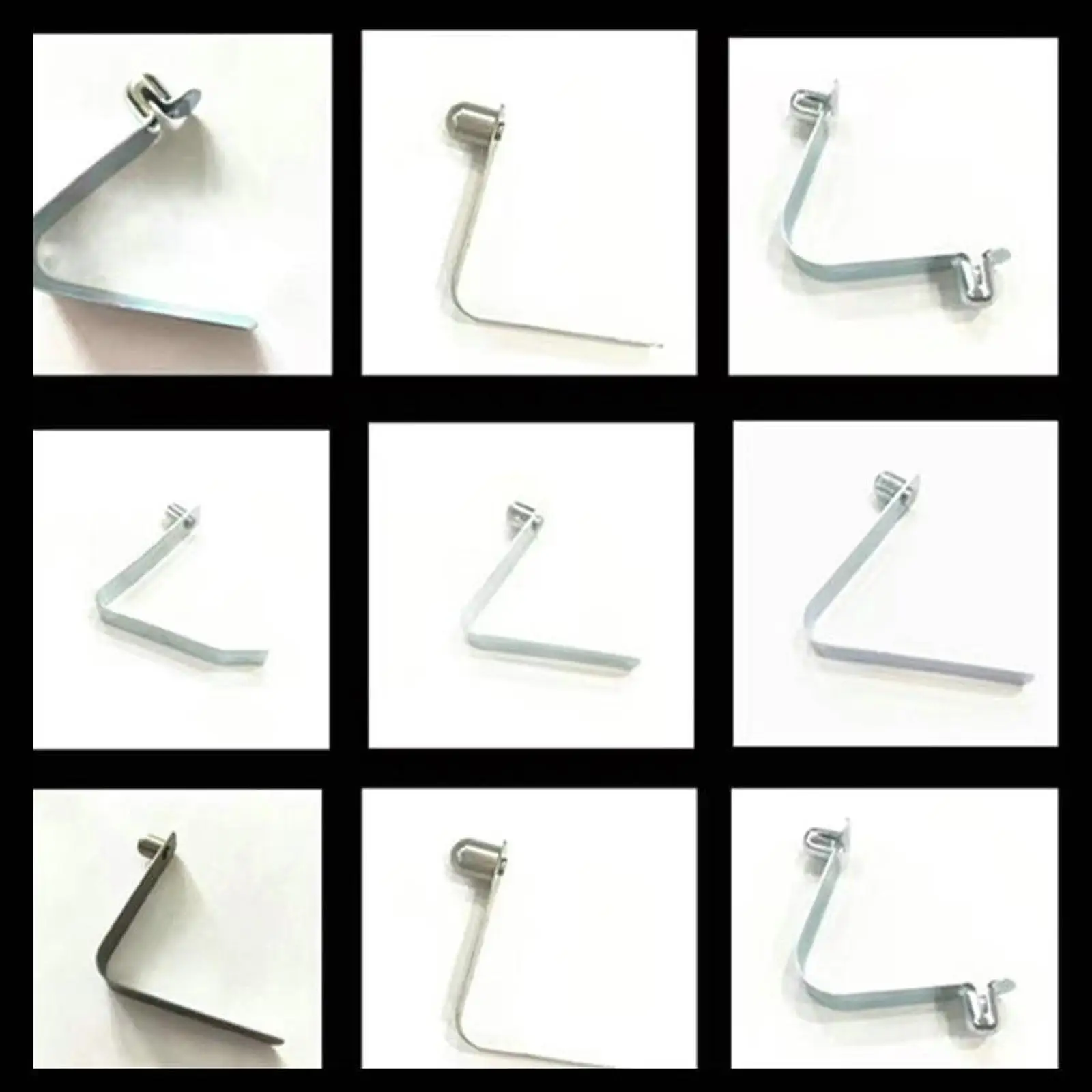 WEBEEDY 30 Clip A Molla Per Pali Della Tenda - Acciaio Inox - Pulsante A Molla Per Kayak E Campeggio