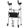 Elderly Walker With Wheel Walking Aid Walking Inconvenience Walker Hemiplegia Rehabilitation Folding Body Elbow Support Type 4
