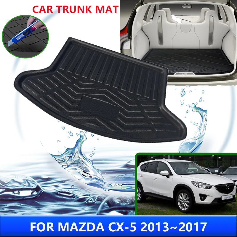 

Car Trunk Mat For Mazda CX-5 CX5 CX 5 2013 2014 2015 2016 2017 High Temperature Resistant Storage Mat Auto Interior Accessories