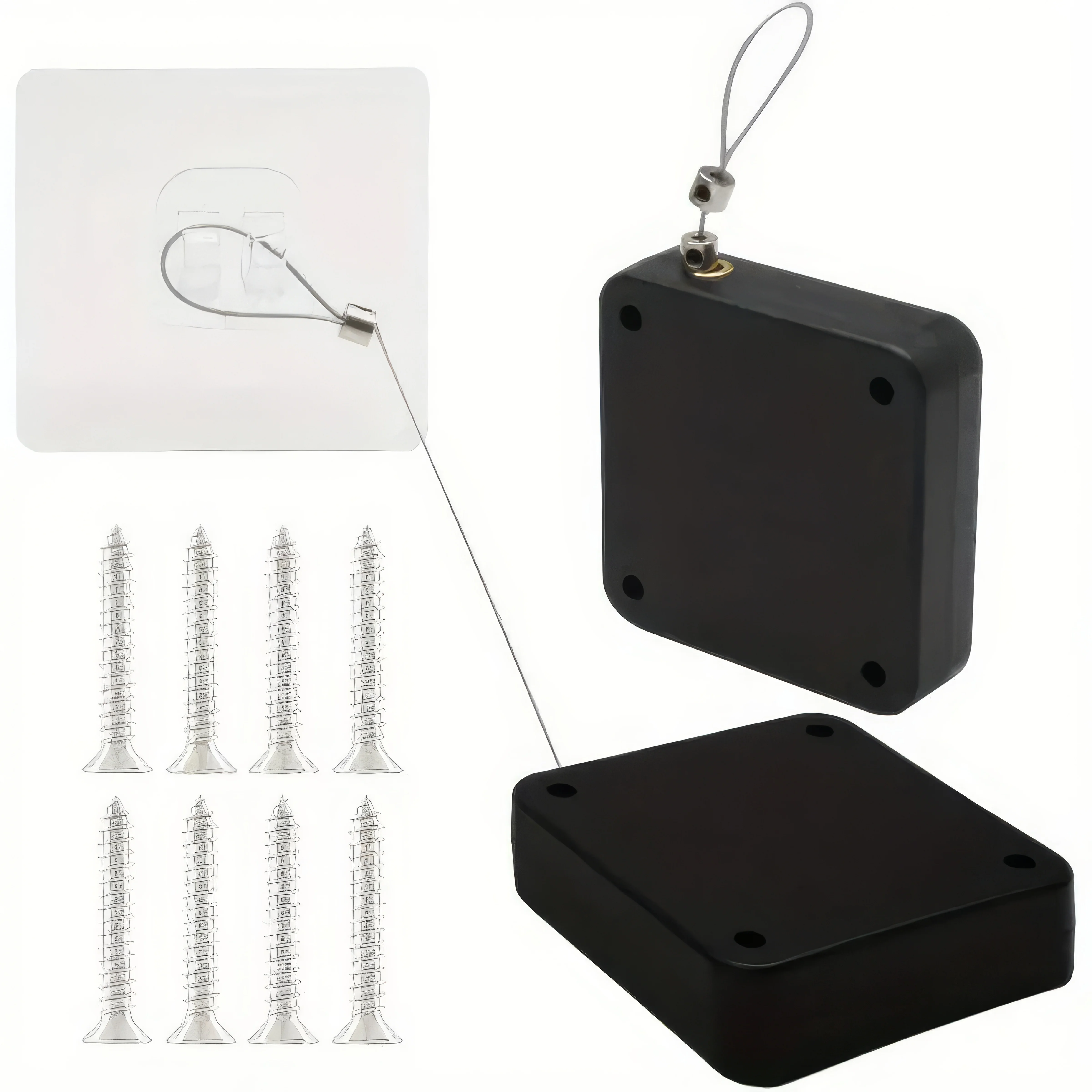 1 Black Door Closer, Easy To Install, Multifunctional, Automatic Closing Device, Suitable for Bathrooms and Bedrooms 6