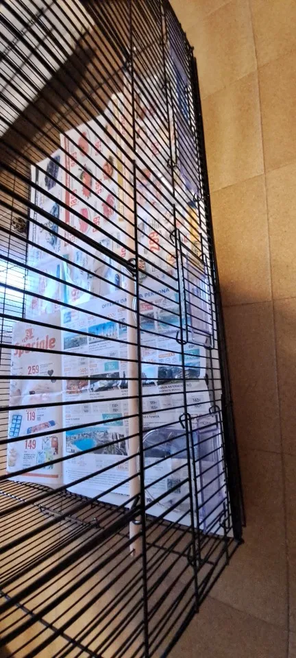 30In Flight Bird Cage Stackable Divided Small Animal Cage for Kinds of Birds Pet Travel Birdcage with Handle and Perche