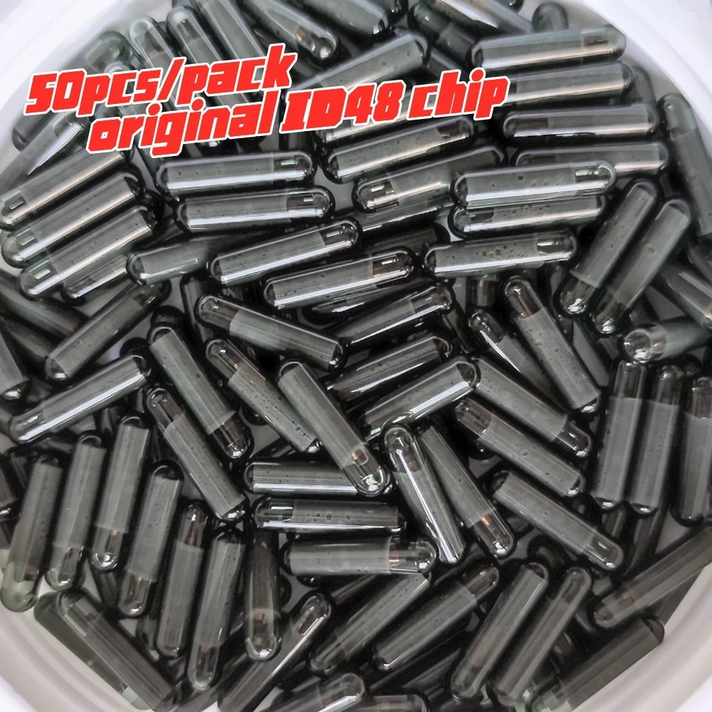 20 Pz 50 Pz 100 Pz Originale Id48 (T6) Chip Transponder In Vetro (Sbloccato) Per Vw Audi Key Transponder Chip Id48 Can System