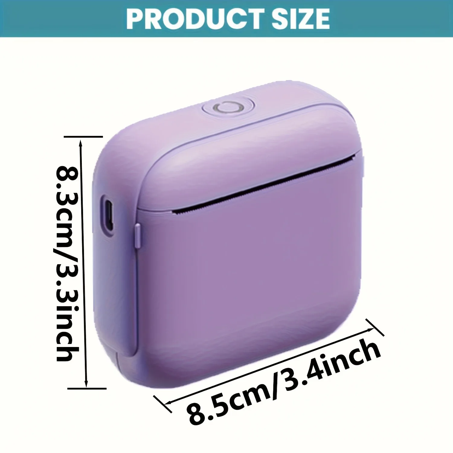 휴대용 감열 프린터 - 즉시 인쇄, iOS/안드로이드 호환, 사진, 라벨, 메모 등에 사용 가능 - 그녀를 위한 훌륭한 선물