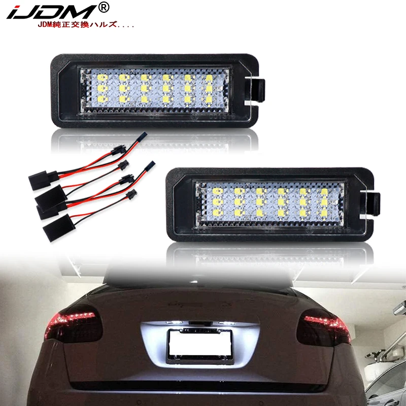 12V LED Number Plate Lamp For Porsche 987 Boxster Cayenne 911 Carrera Turbo 991