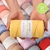 3mm Cotton Braid Cord Macrame Rope 100meters Cored cotton rope Macrame Bag Making Knotting Bracelet Keyring cord 1