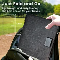 Panneau solaire monocristallin pliable 35W, chargeur solaire portable, sortie USB Type-C DC, panneau solaire compact et léger pour téléphone, tablette, batterie externe, camping, randonnée, extérieur, camping-car 7