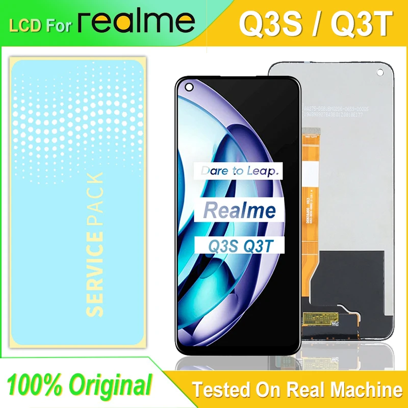 

ORIGINAL 6.6" NEW LCD For Realme Q3s RMX3461 RMX3463 LCD Display Touch Screen Digitizer Assembly For Realme Q3t RMX3462 Display